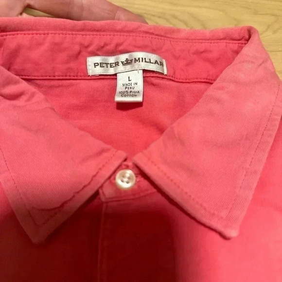 **Peter Millar Men’s Golf Shirt (Large)** - Picture 3 of 5